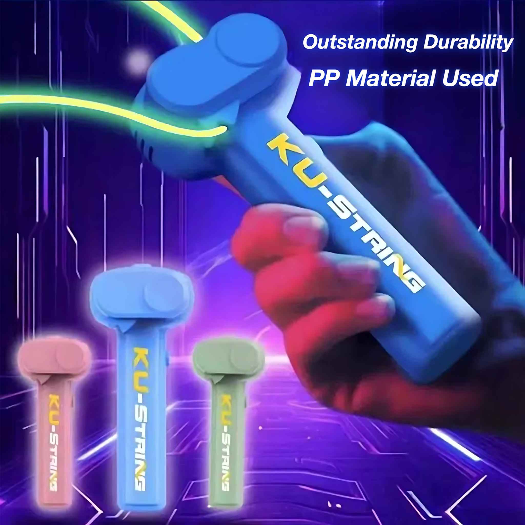 Kids Zip Toys - Luminous Rope Launcher Toy Zip String