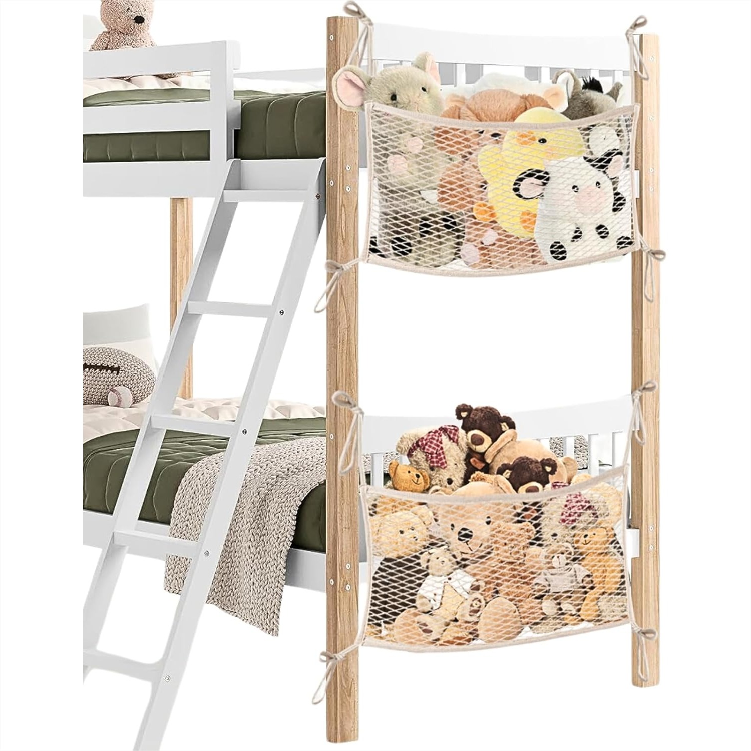 Kids Storage Toys - Stuffed Animal Storage Net for Kids,