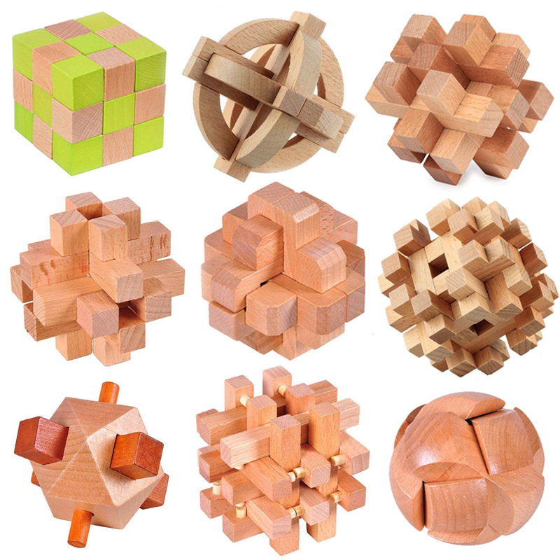 Kids Toys Very - Very Difficult Wooden Luban Lock Cube