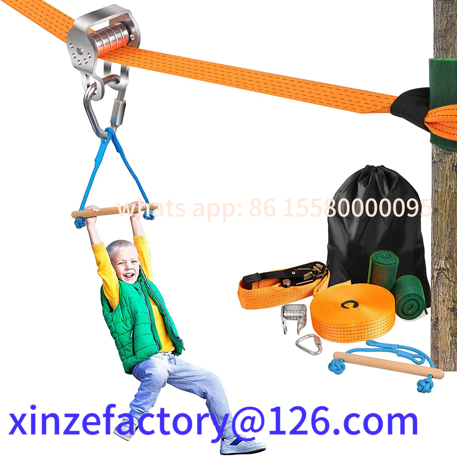 Customizable 20m Kids Zipline  - огляд і ціна Kids Zip Toys