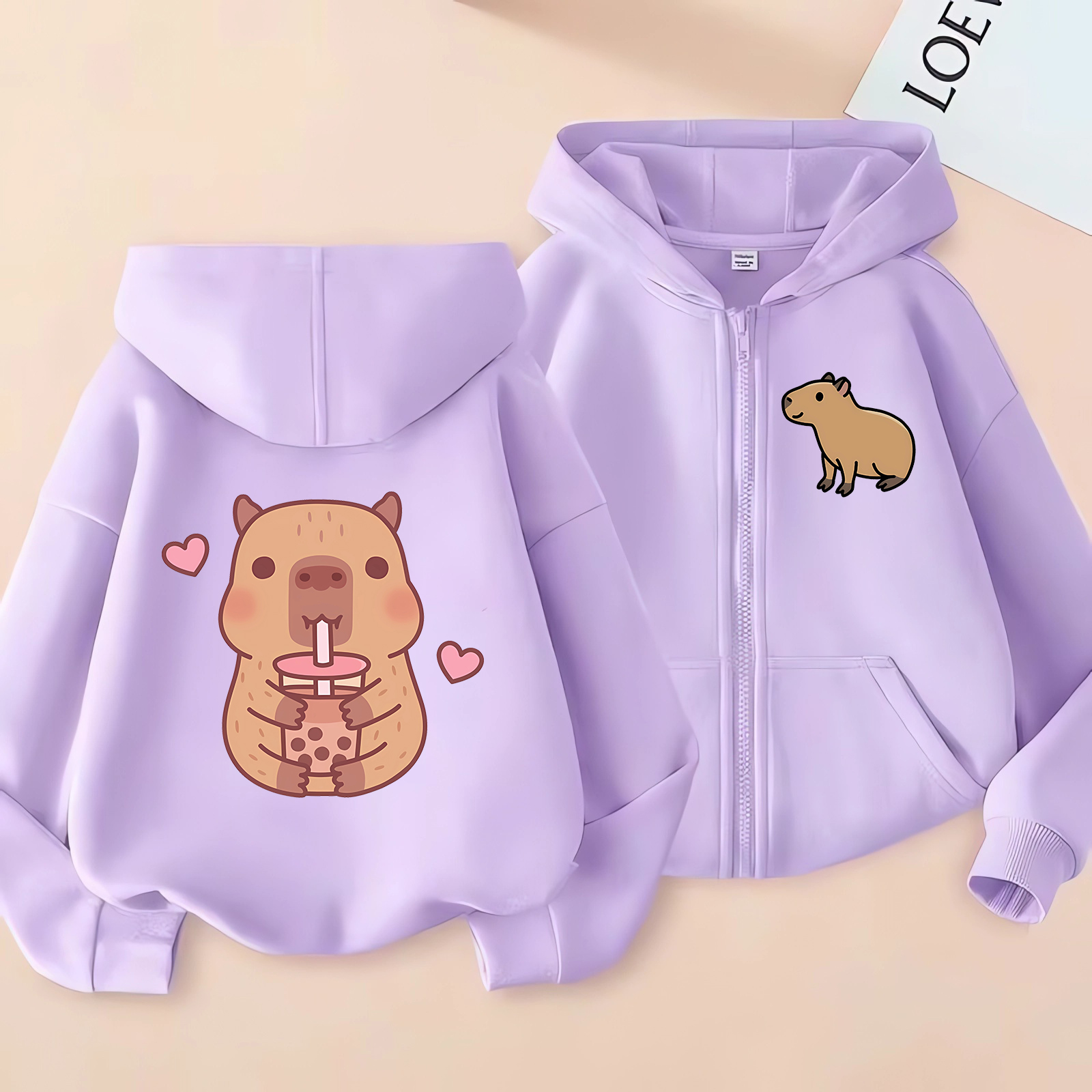Zip Up Hoodie Kawaii Kids Capy - огляд і ціна Kids Zip Toys