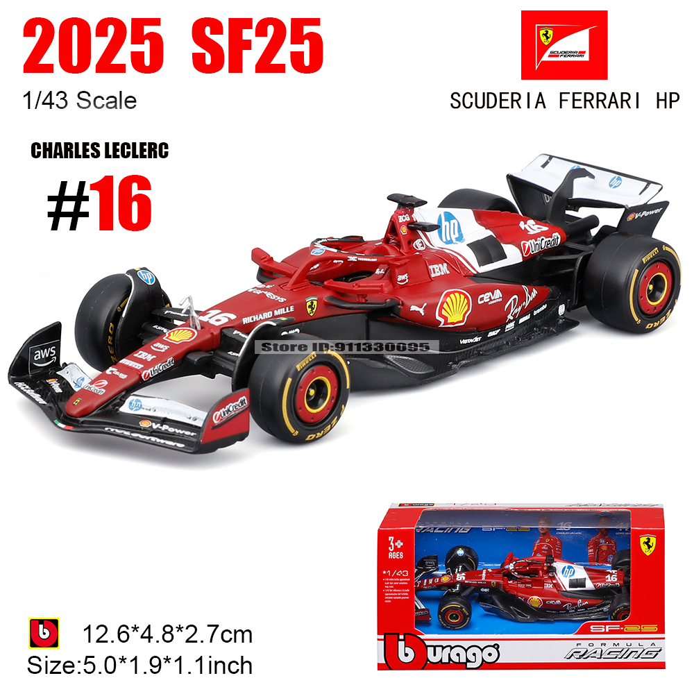 Bburago 1:43 Monza GP 2025 F1  - огляд і ціна Kids Toys John Lewis