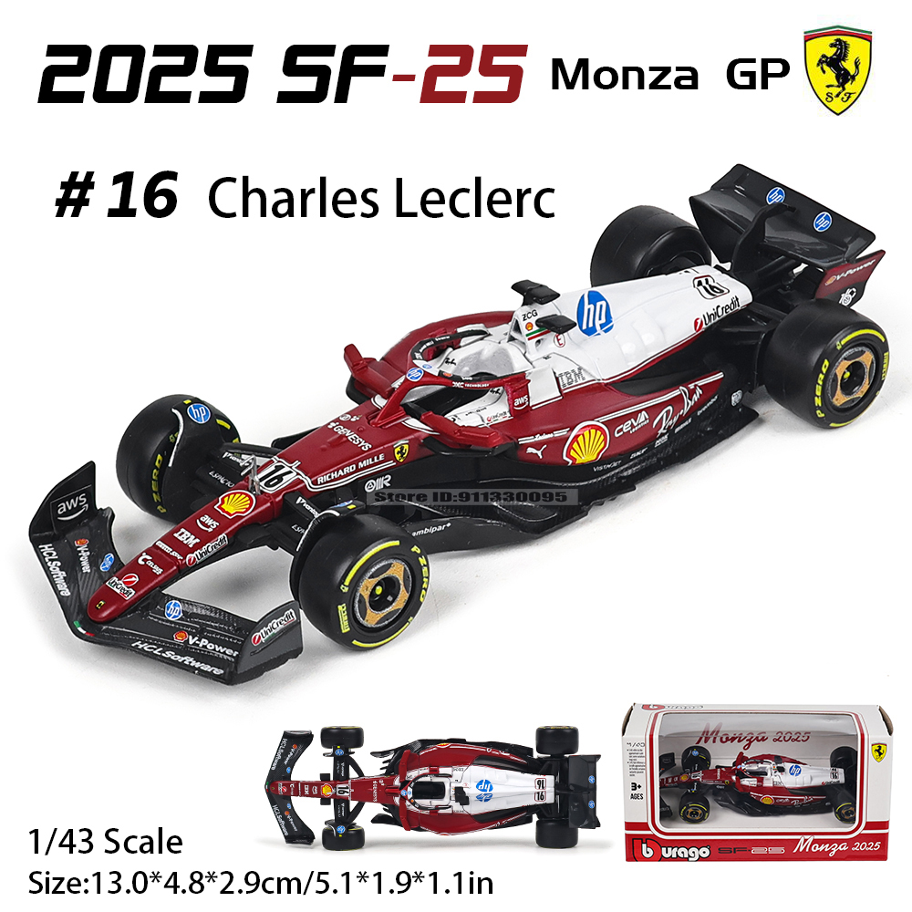 Bburago 1:43 2025 F1 Ferrari S - огляд і ціна Kids Toys John Lewis