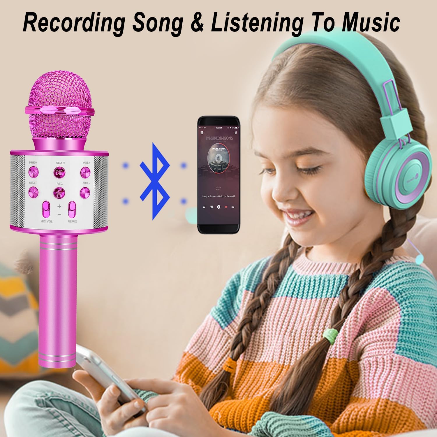 Kids Karaoke Microphone for Gi - огляд і ціна Kids Microphone Karaoke