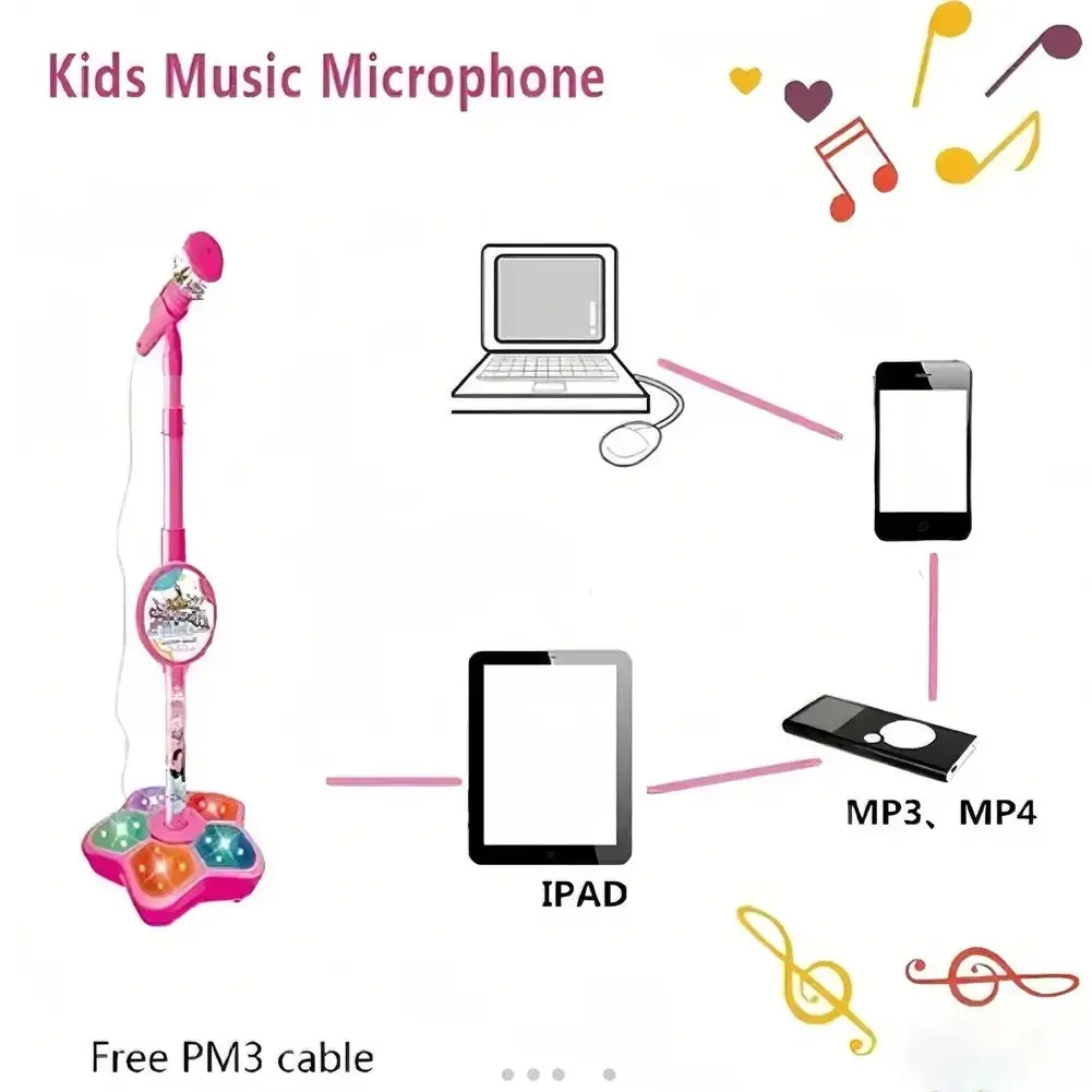 Kids Microphone with Stand Kar - огляд і ціна Kids Microphone Karaoke