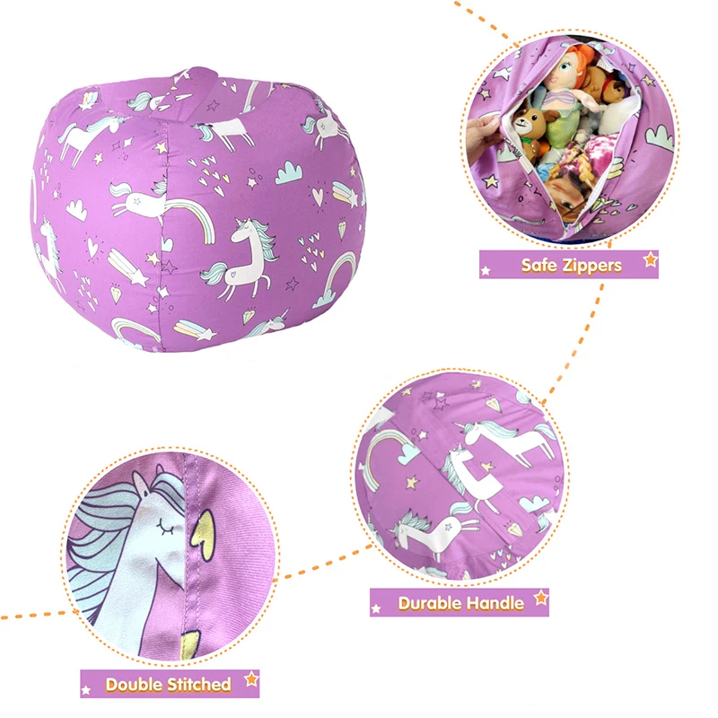 2025 New Bean Bag Storage Stuf - огляд і ціна Kids Zip Toys