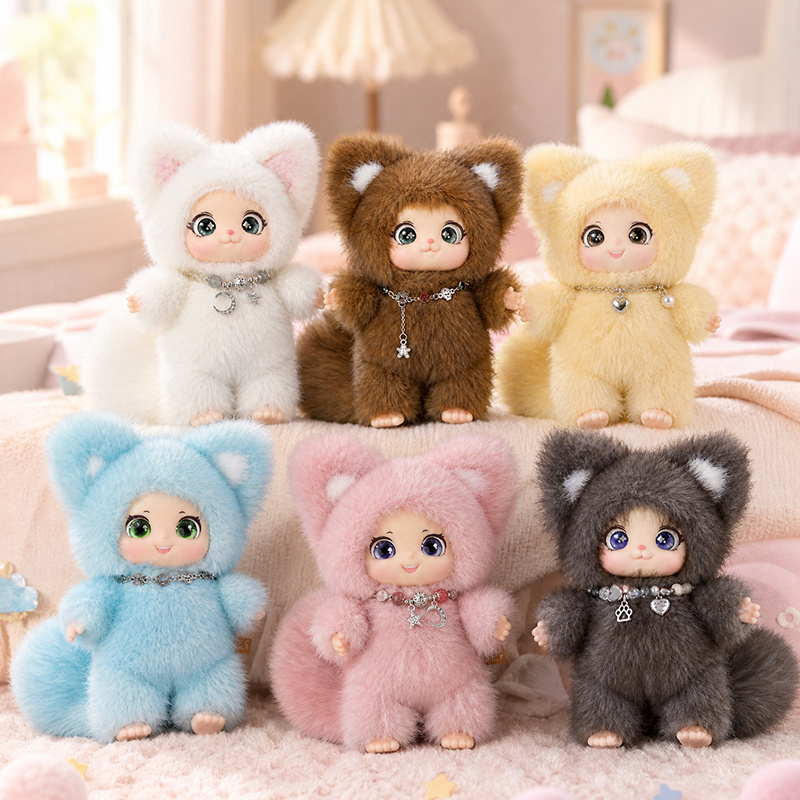 18cm New Cute Family Fox Plush - огляд і ціна Kids Toys Movie