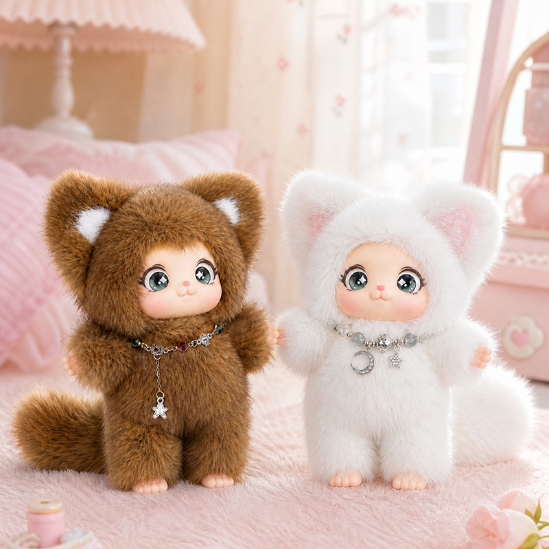 18cm New Cute Family Fox Plush - огляд і ціна Kids Toys Movie