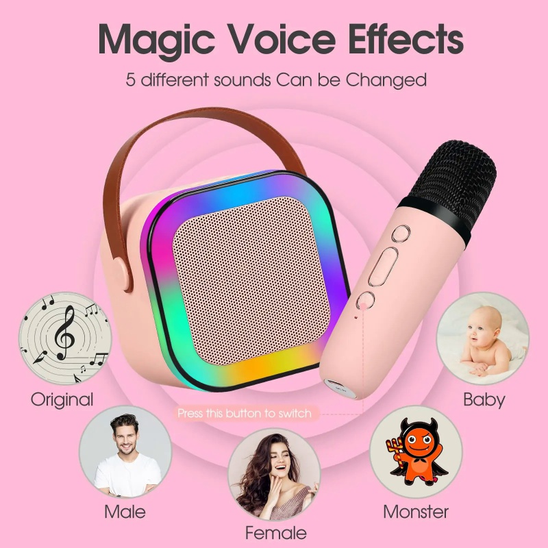 K12 karaoke machine with 1-2 w - огляд і ціна Kids Microphone Karaoke