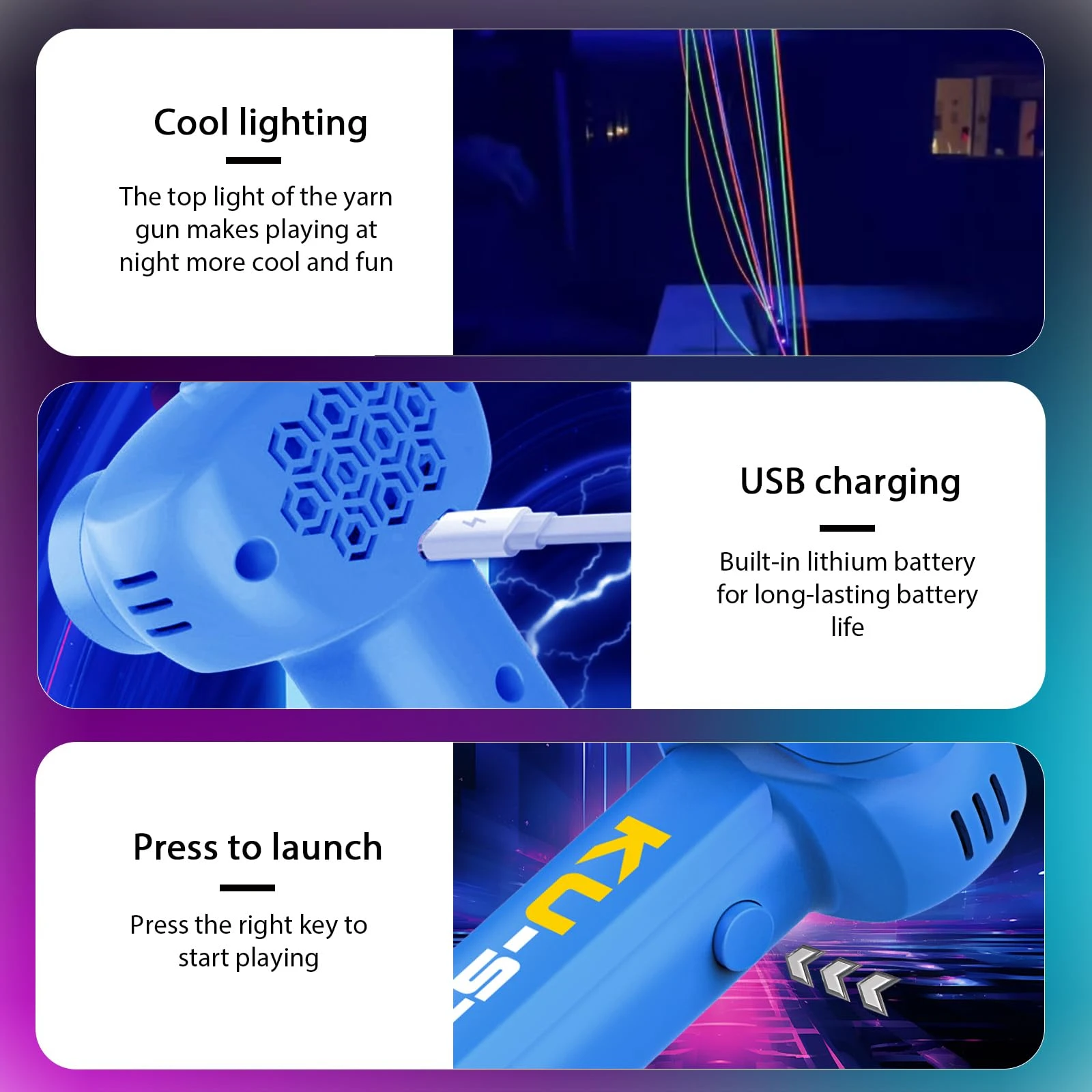 Luminous Rope Launcher Toy Zip - огляд і ціна Kids Zip Toys