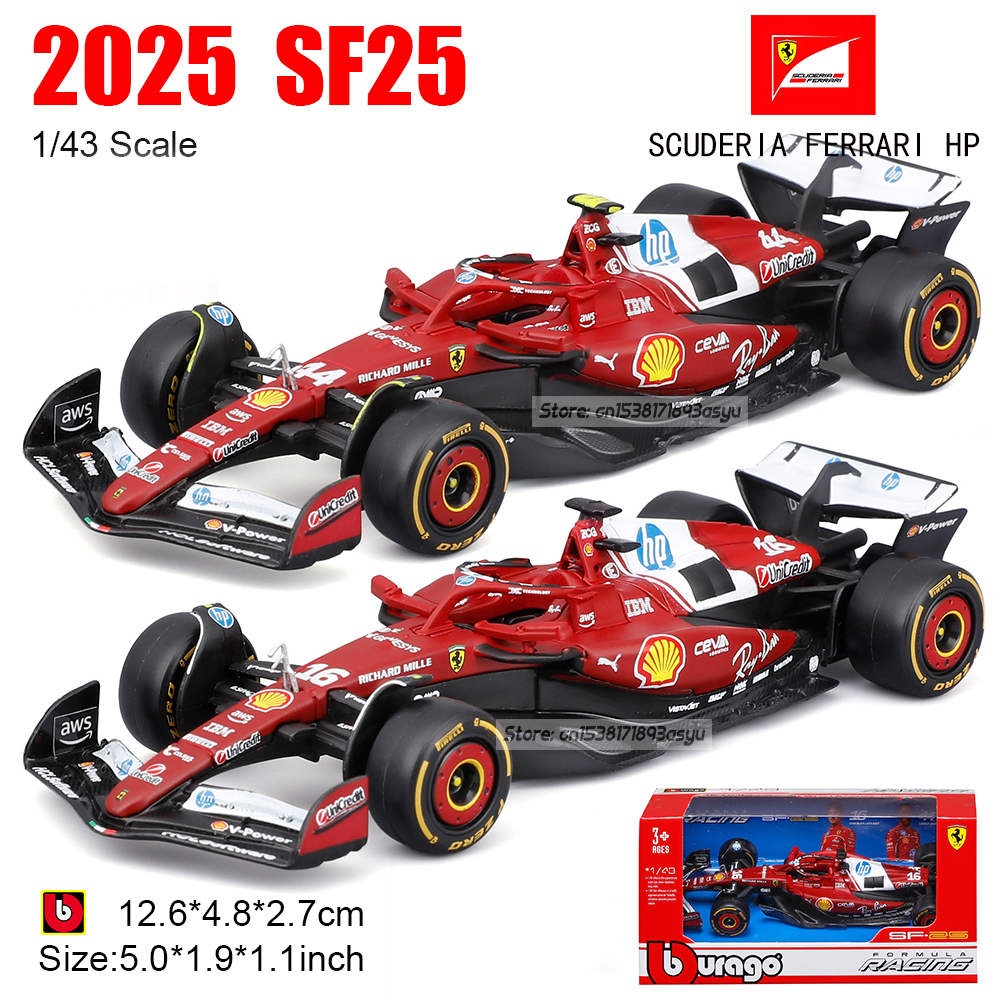Bburago 1:43 F1 2025 Ferrari S - огляд і ціна Kids Toys John Lewis