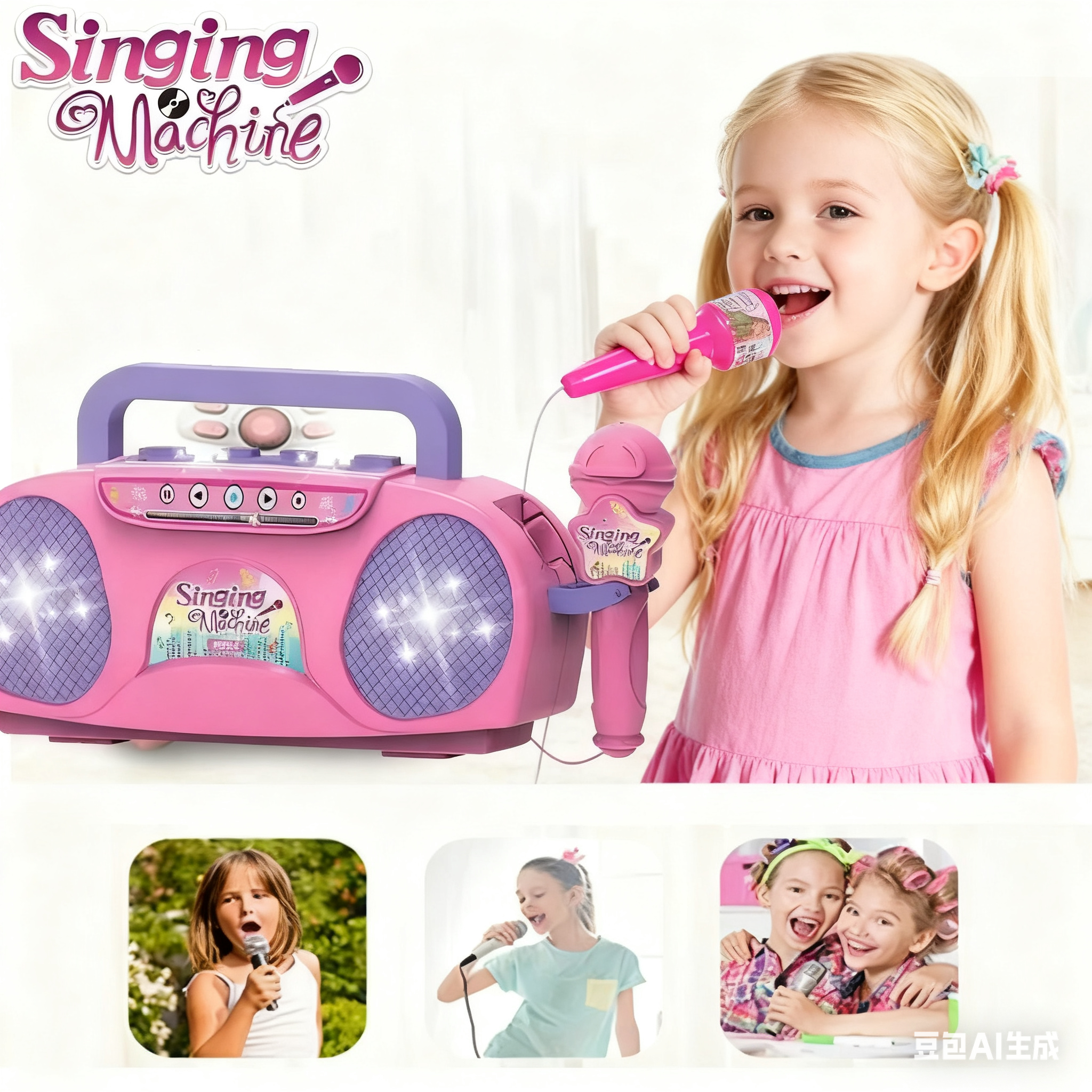 Karaoke Machine with Microphon - огляд і ціна Kids Microphone Karaoke