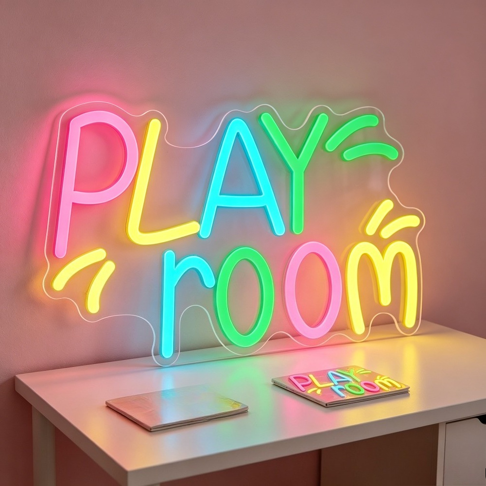 Play Room Neon Sign LED Night  - огляд і ціна Kids Play Zone Toys