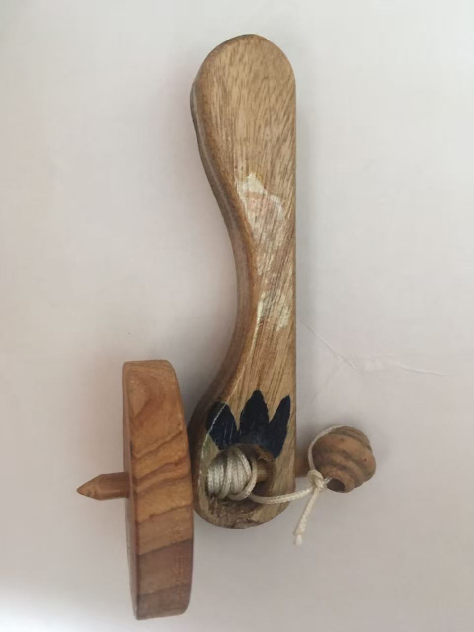 1 PCS Pull String Wood Spin To - огляд і ціна Spin Top Gyro Toy