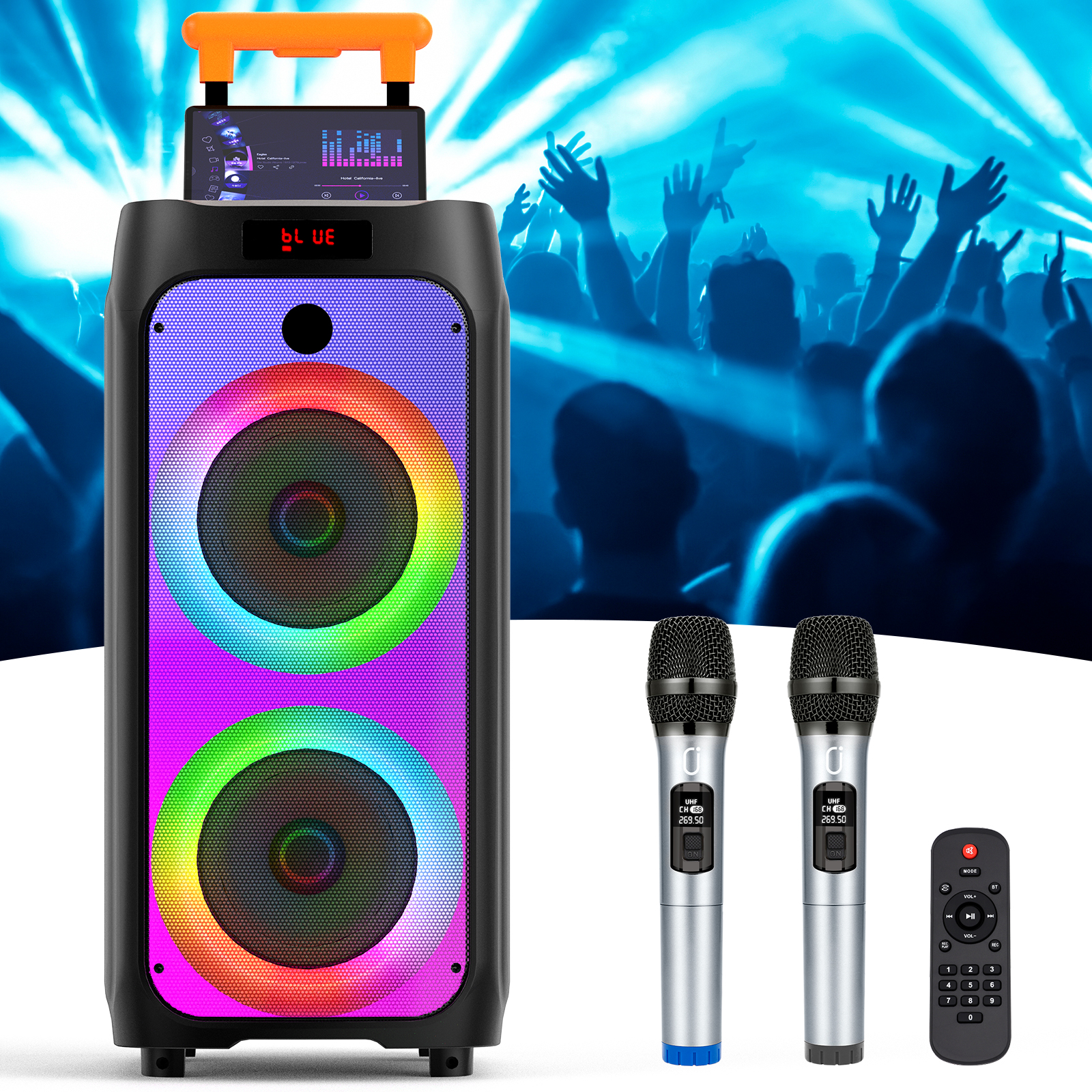 T8Karaoke Machine,Portable Blu - огляд і ціна Kids Microphone Karaoke