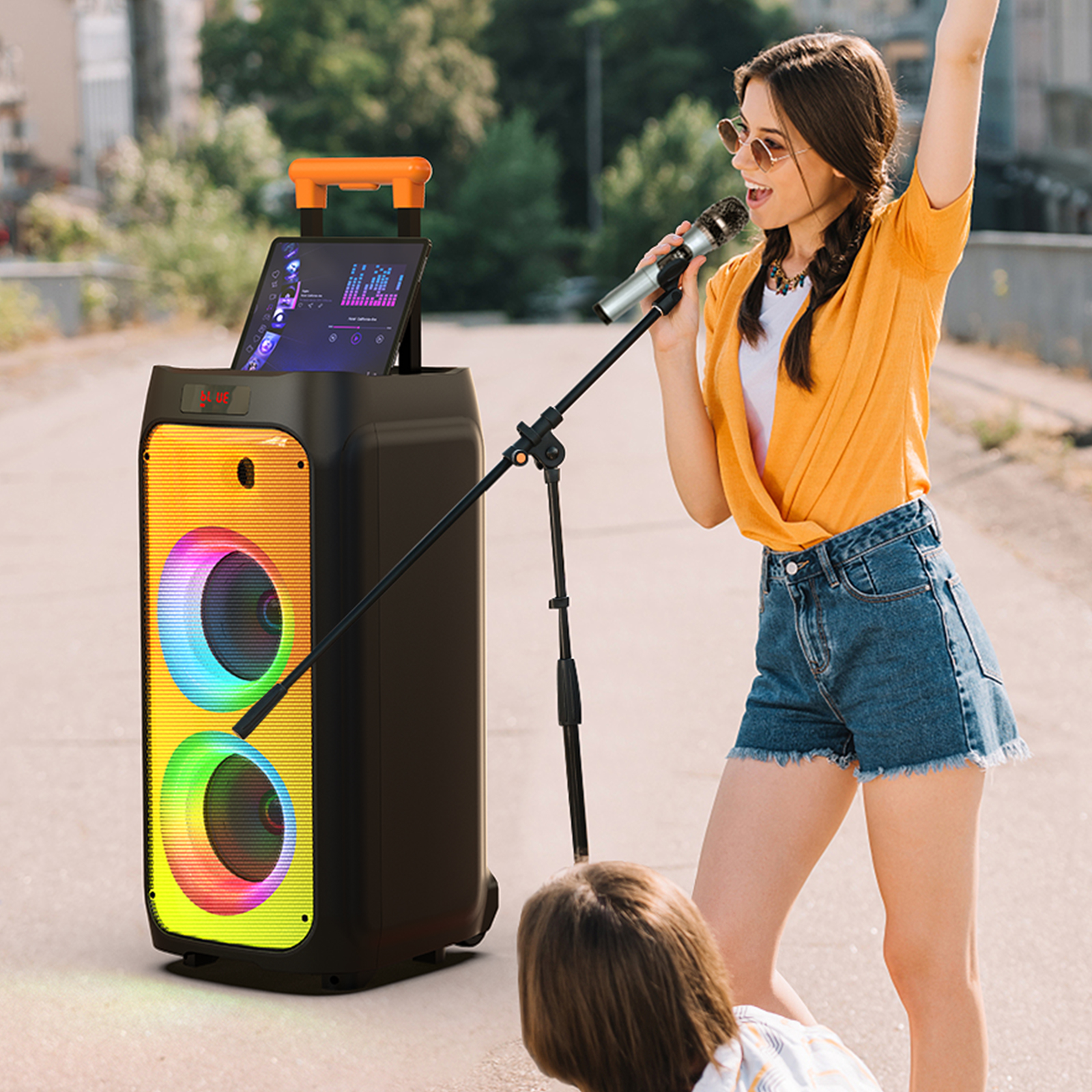 T8Karaoke Machine,Portable Blu - огляд і ціна Kids Microphone Karaoke